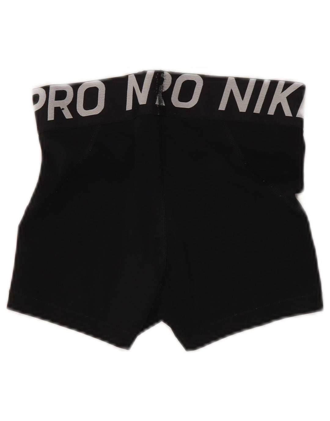 Nike Dame Dri Fit grafiske sportsshorts UK 8 Small Black Polyester