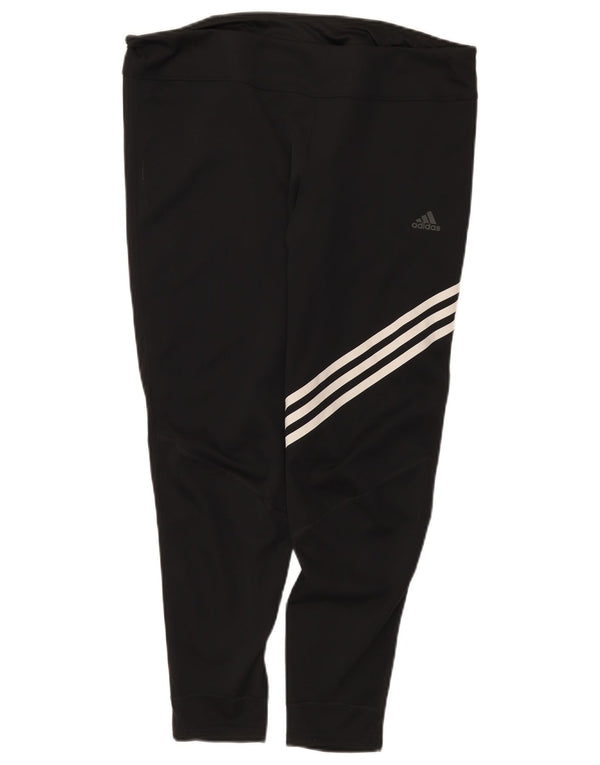 Adidas Womens Running Capri Leggings UK 20/22 XL Sort Polyester Sports