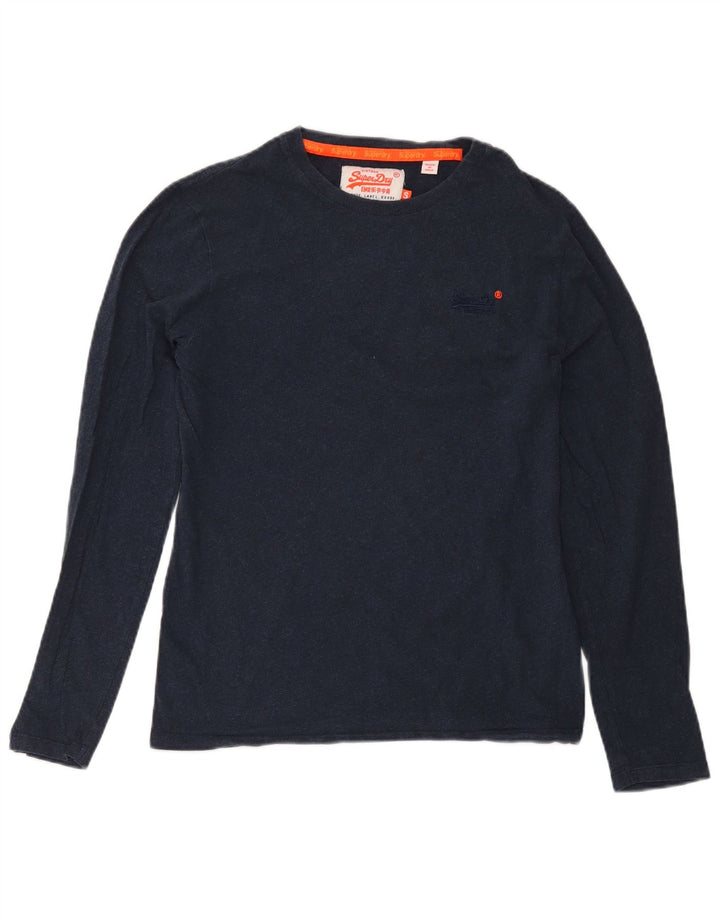 Superdry Herre Top Langærmet Lille Marineblå Bomuld