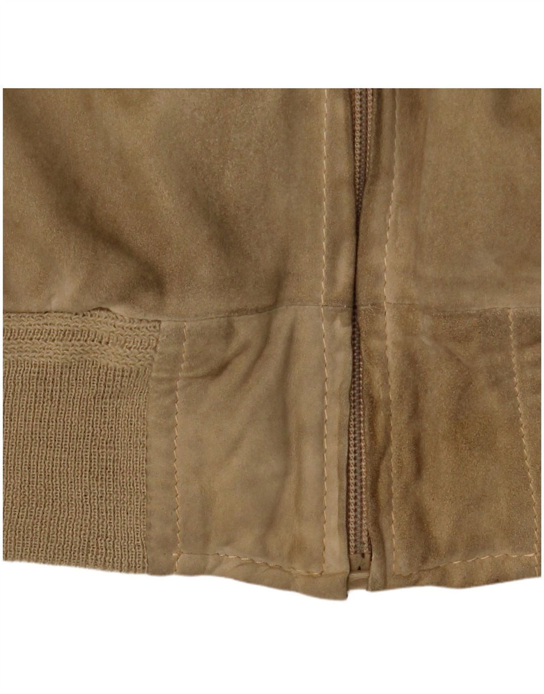 Vintage herre ruskind bomberjakke UK 38 Medium Beige