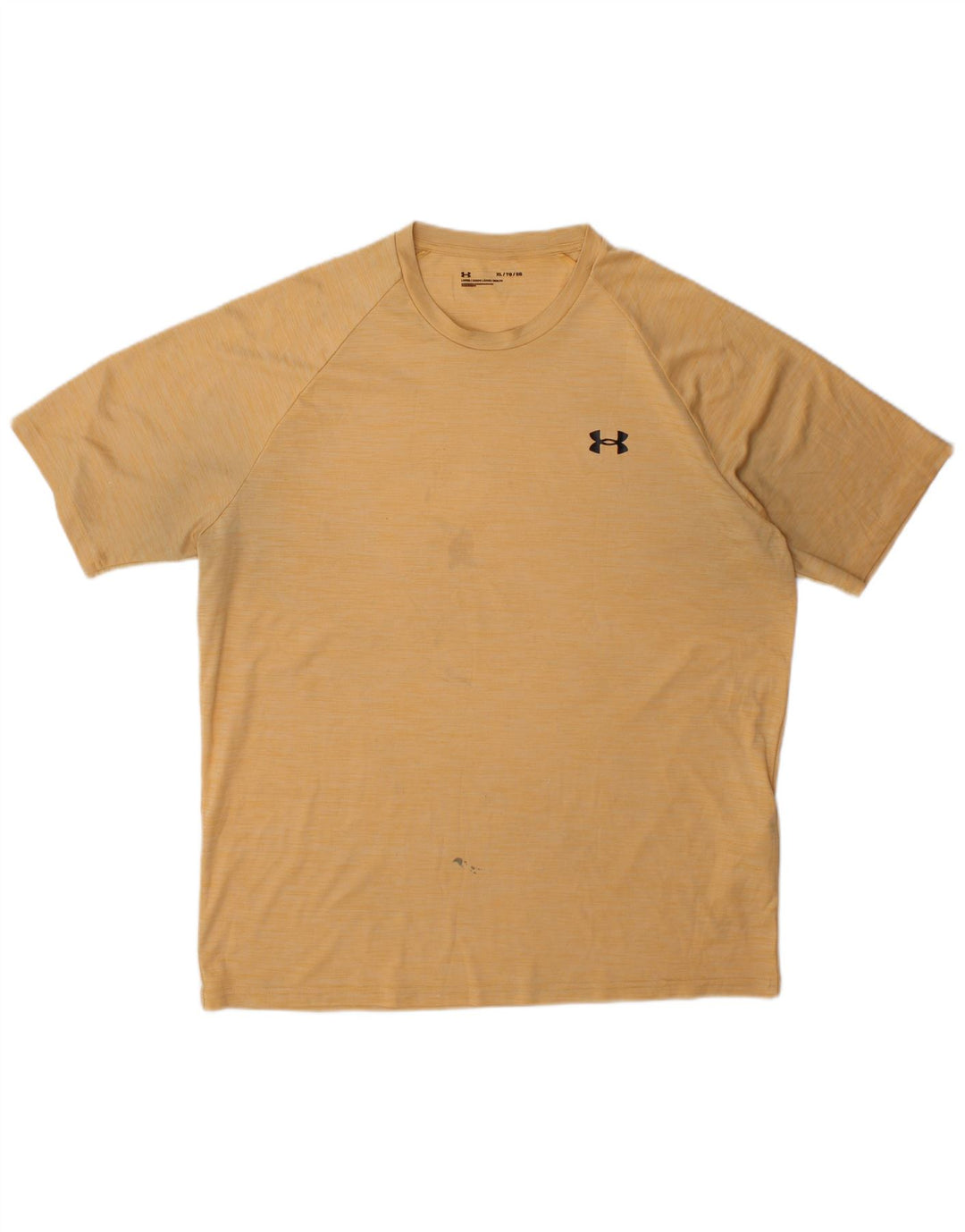 Under Armour Herre T-Shirt Top XL Gul Polyester