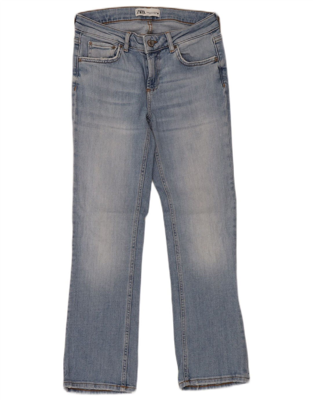 ZARA Straight Jeans til kvinder EU 36 XS W26 L28 Blå