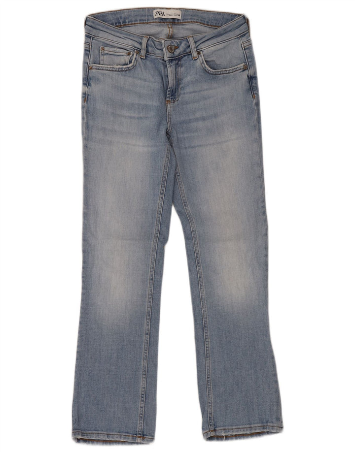 ZARA Straight Jeans til kvinder EU 36 XS W26 L28 Blå