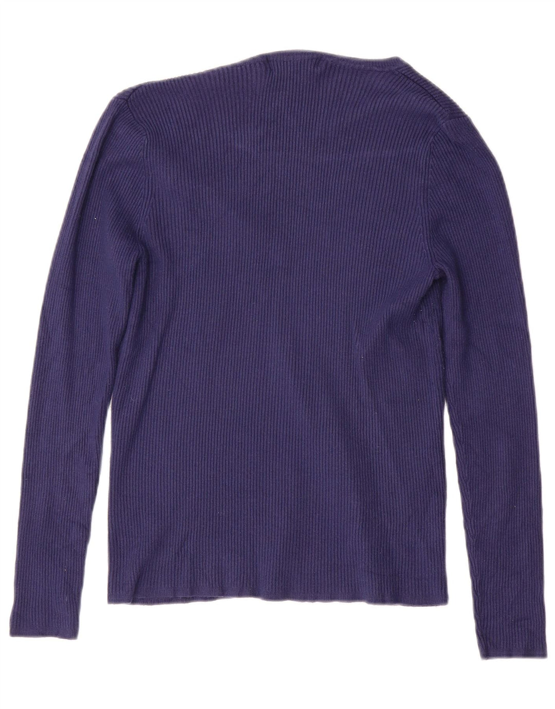MARKS & SPENCER Dame V-hals sweater UK 10 Small Navy Blue