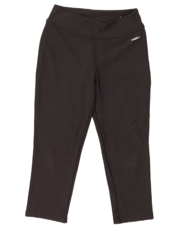 Reebok Womens Leggings UK 8/10 Small Black Polyamide