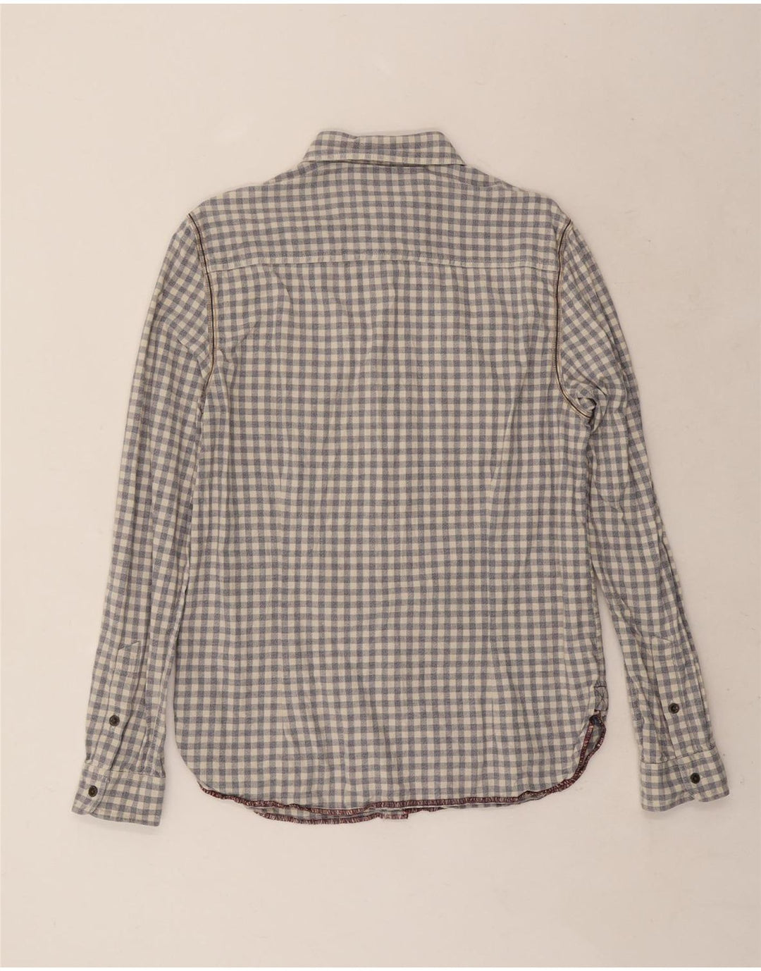 White Stuff Herreskjorte Medium Grey Gingham Cotton