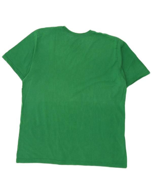Nike Herre Standard Fit Grafisk T-Shirt Top XL Grøn Bomuld