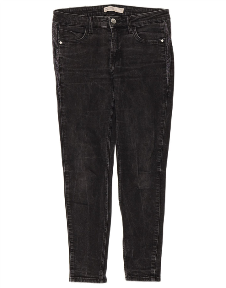 Zara Dame Slim Jeans EU 38 Small W28 L27 Grå