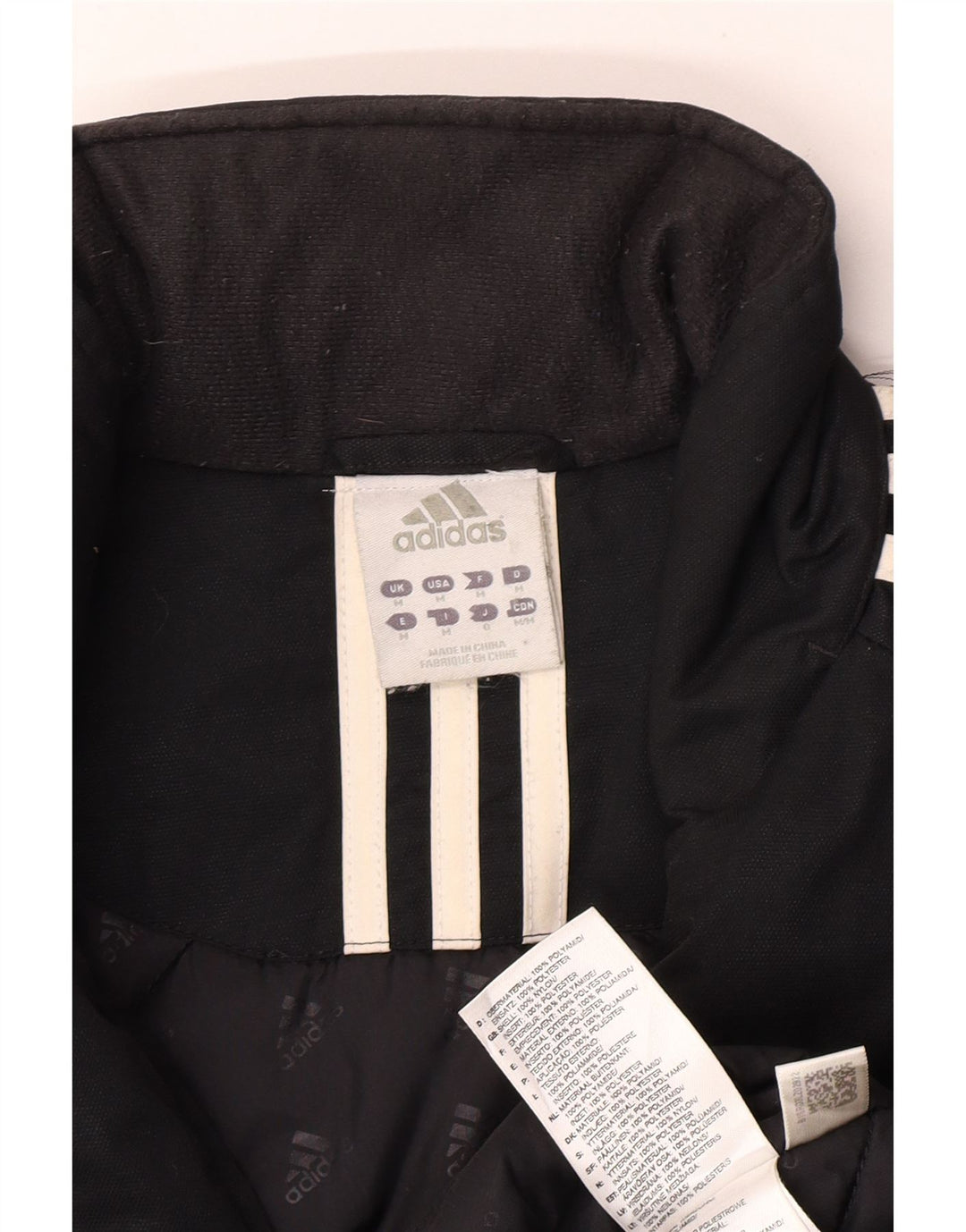 Adidas Herre Windbreaker Jacket UK 38 Medium Sort Polyamid