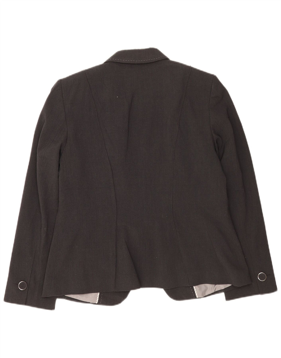 Marks & Spencer Dame 1-knaps blazerjakke UK 14 Stor sort polyester