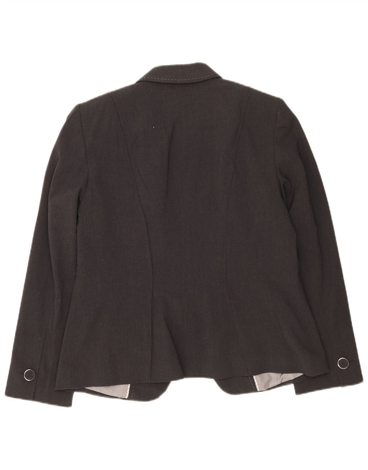 Marks & Spencer Dame 1-knaps blazerjakke UK 14 Stor sort polyester