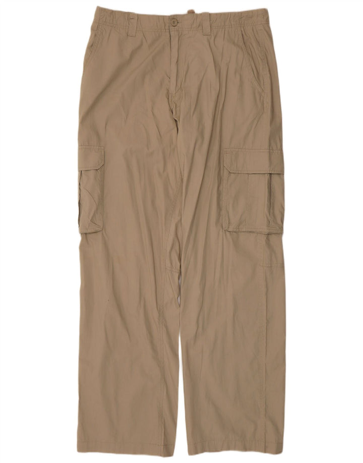 Cherokee Herre Straight Cargo Bukser W36 L34 Beige Bomuld
