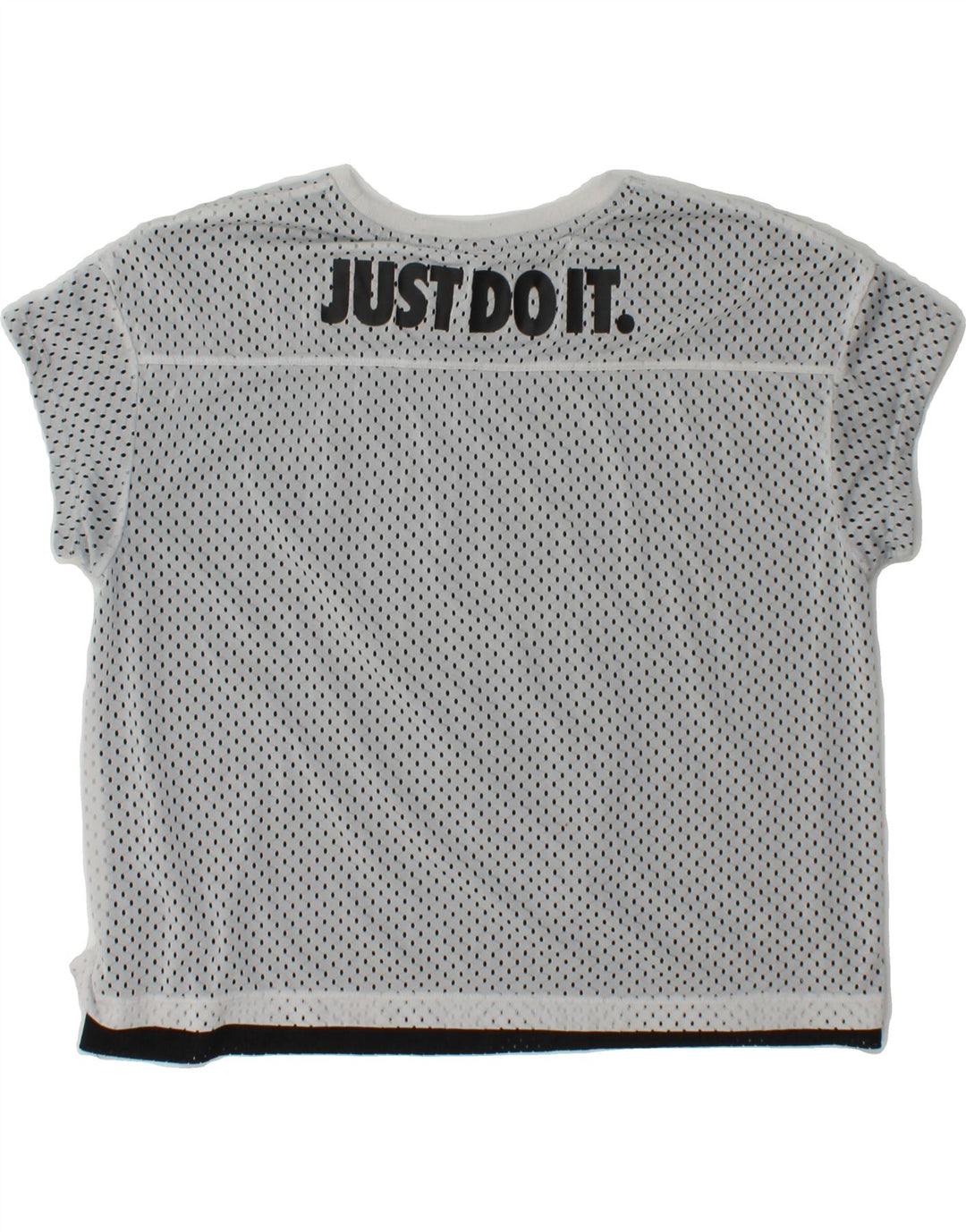 NIKE Womens Oversized Graphic T-Shirt Top UK 6 XS Grey Polyester Vintage Nike and Second-Hand Nike from Messina Hembry 