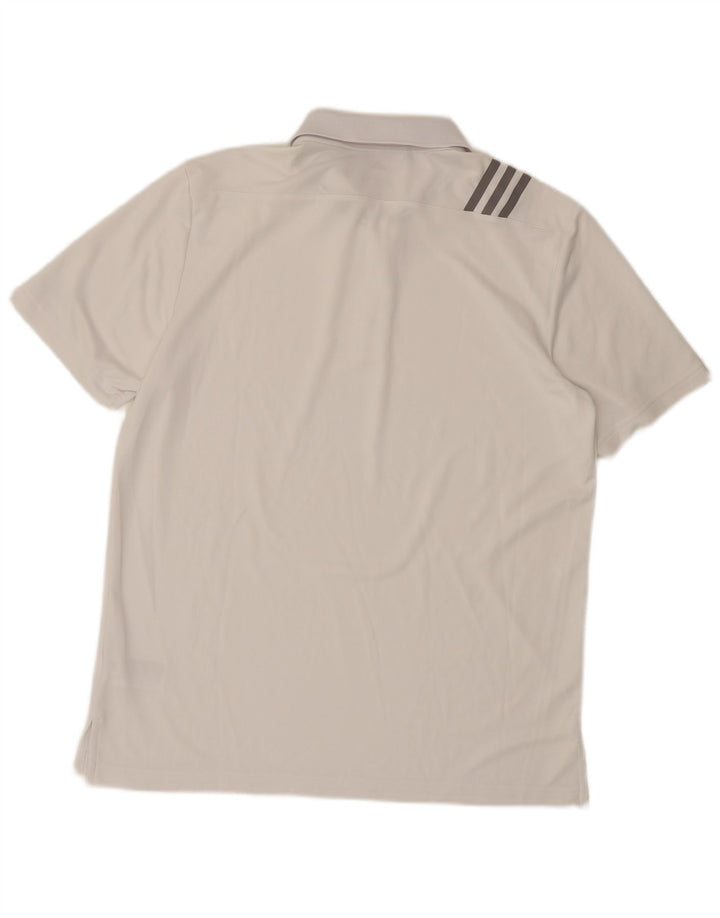 Adidas Poloskjorte til mænd Stor hvid polyester