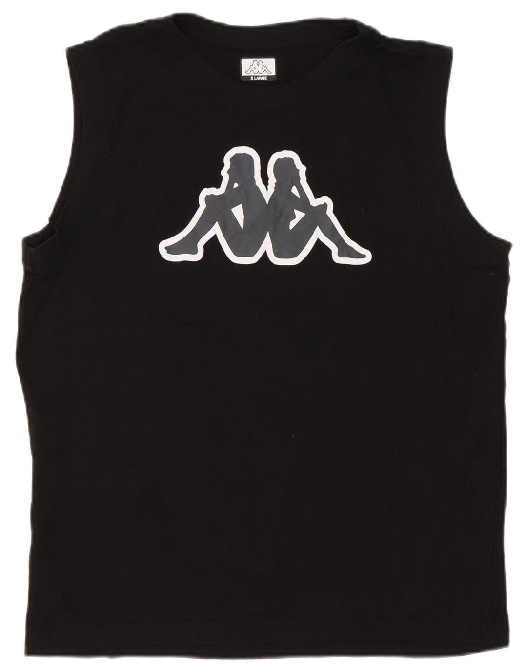 Kappa Herre Grafisk Vest Top XL Sort Bomuld
