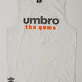 UMBRO Mens Graphic Vest Top 2XL White Cotton Vintage Umbro and Second-Hand Umbro from Messina Hembry 