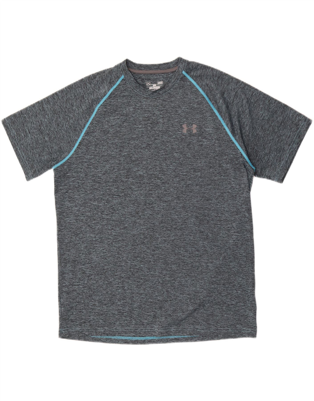 Under Armour Herre Heat Gear T-Shirt Top Stor Grå
