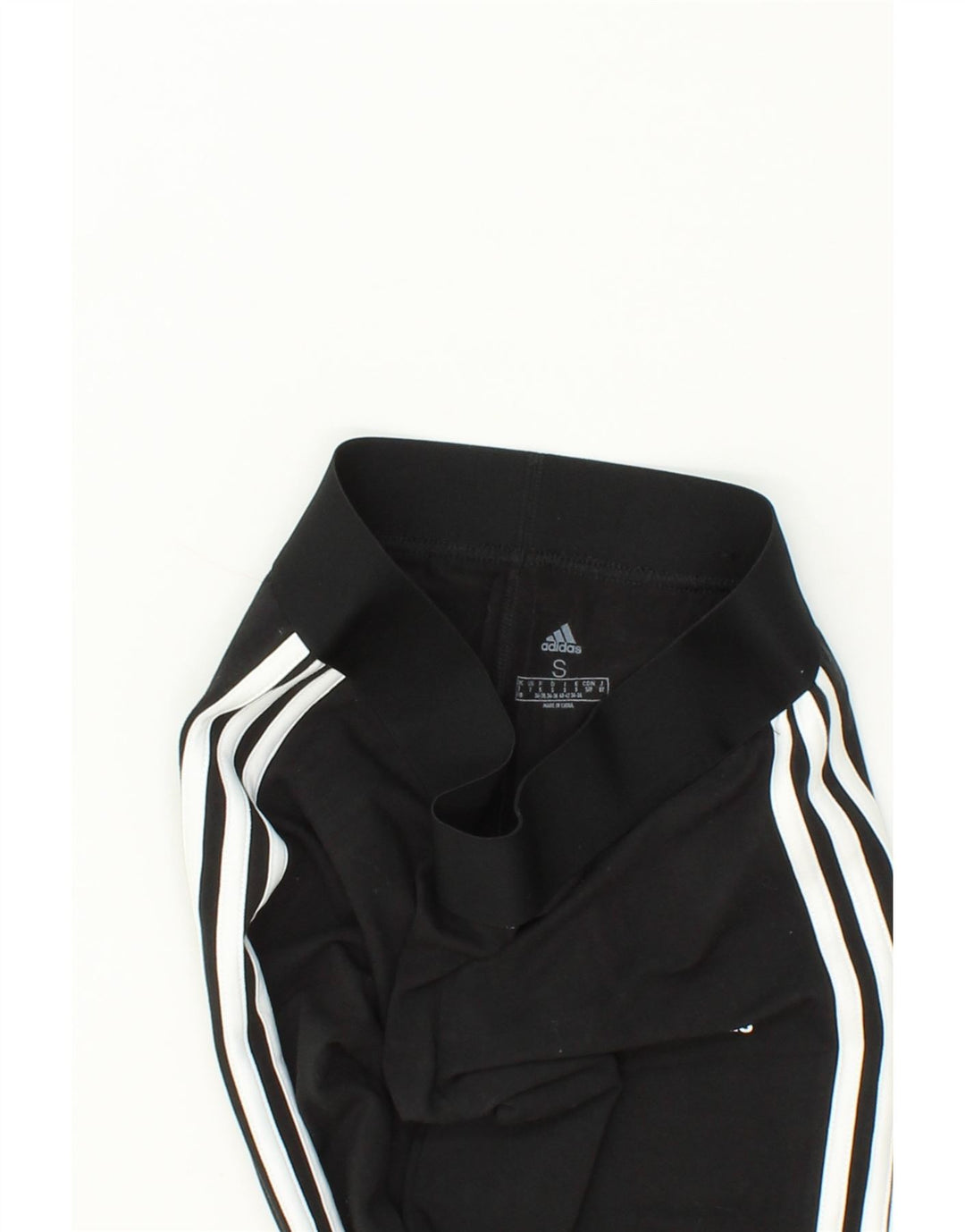 ADIDAS Womens Leggings UK 8/10 Small  Black Cotton Vintage Adidas and Second-Hand Adidas from Messina Hembry 