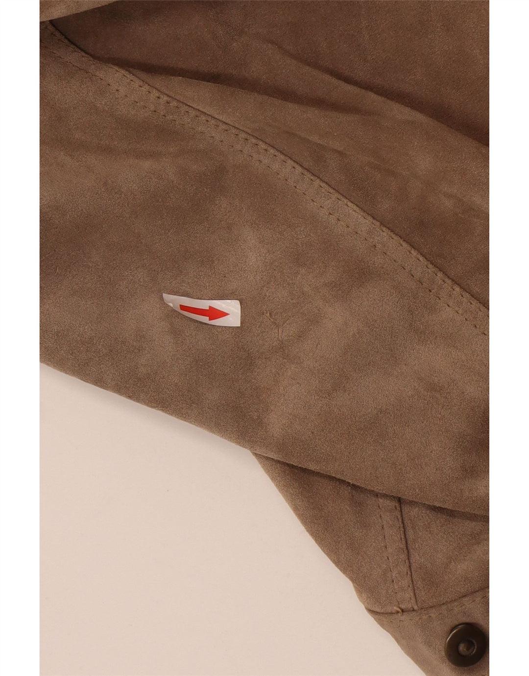 Vintage herre ruskind bomberjakke IT 52 XL brunt læder