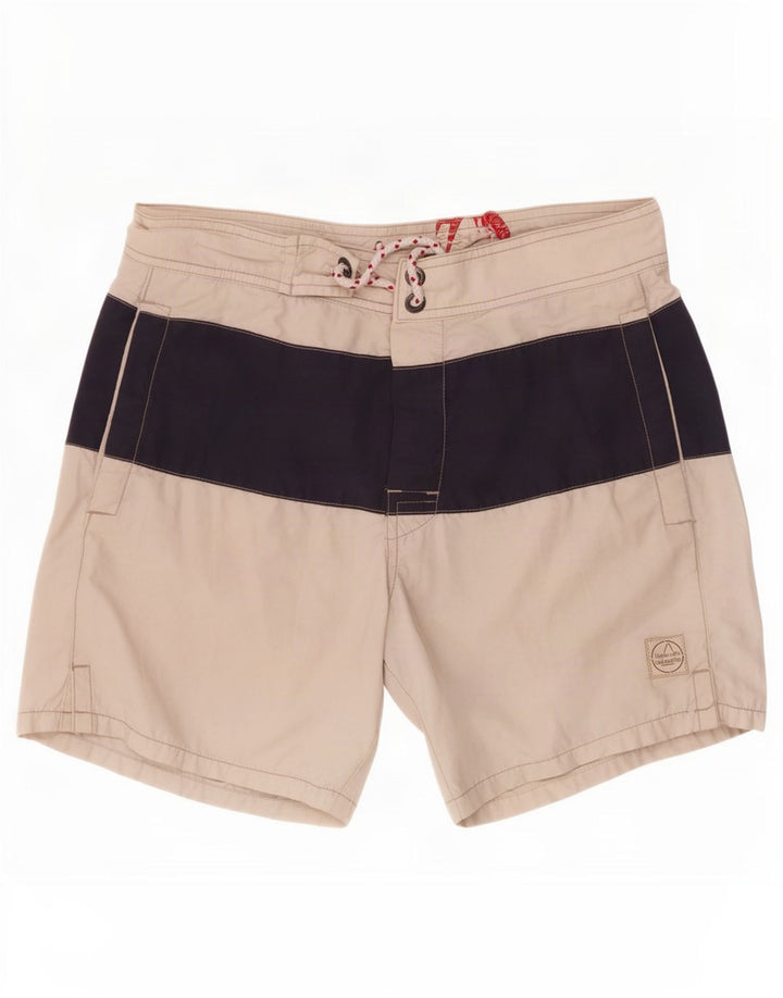Murphy & Nye Badeshorts til mænd Medium White Colourblock Bomuld