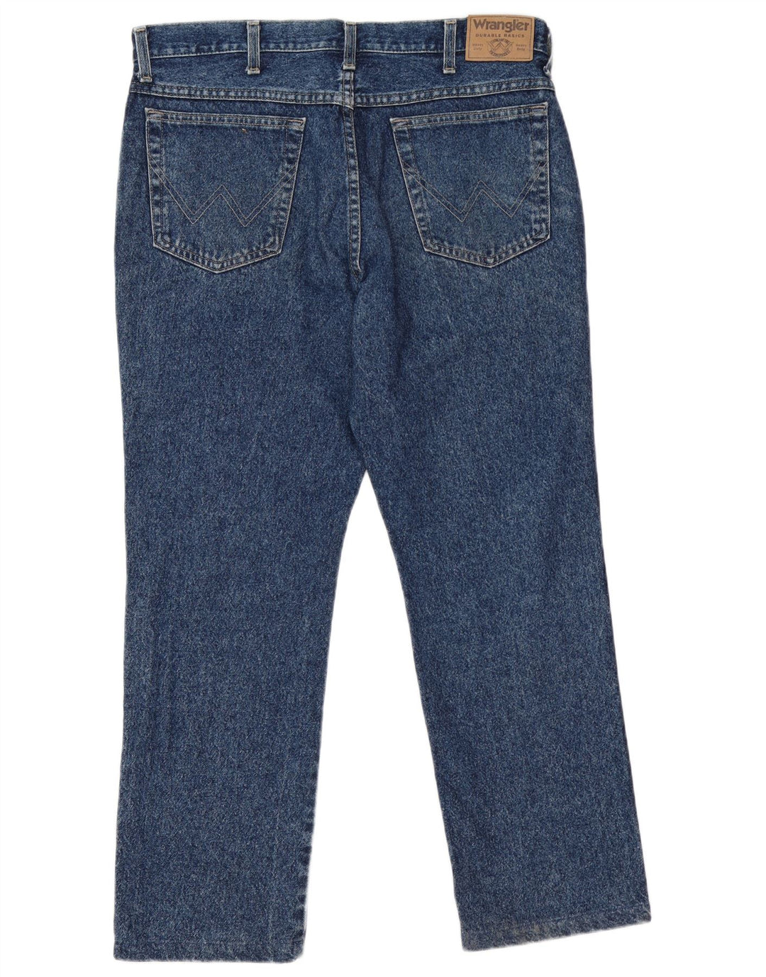 Wrangler Herre Regular Fit Straight Jeans W36 L30 Blå Bomuld