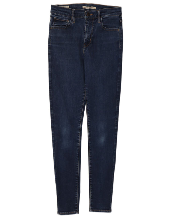 Levi's Dame 720 High Rise Super Skinny Jeans W27 L30 Marineblå Bomuld