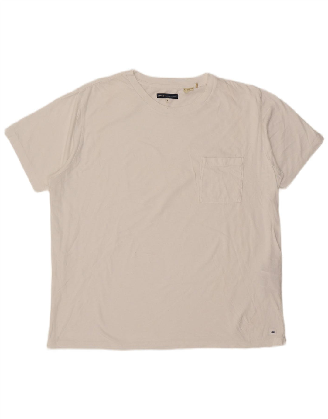 Levi's Herre T-Shirt Top XL Hvid Bomuld