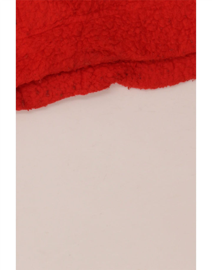 J. CREW Fleecetrøje med lynlås til kvinder UK 14 Medium Orange Polyester