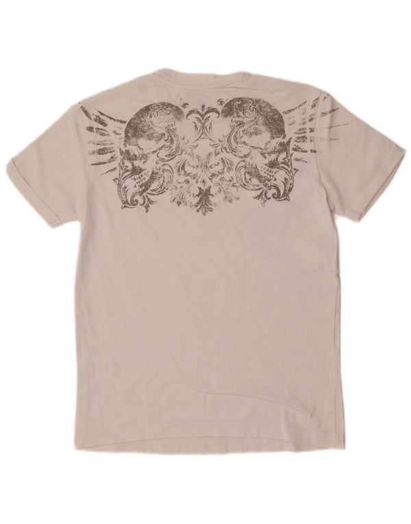 Replay Mens Graphic T-Shirt Top Small White
