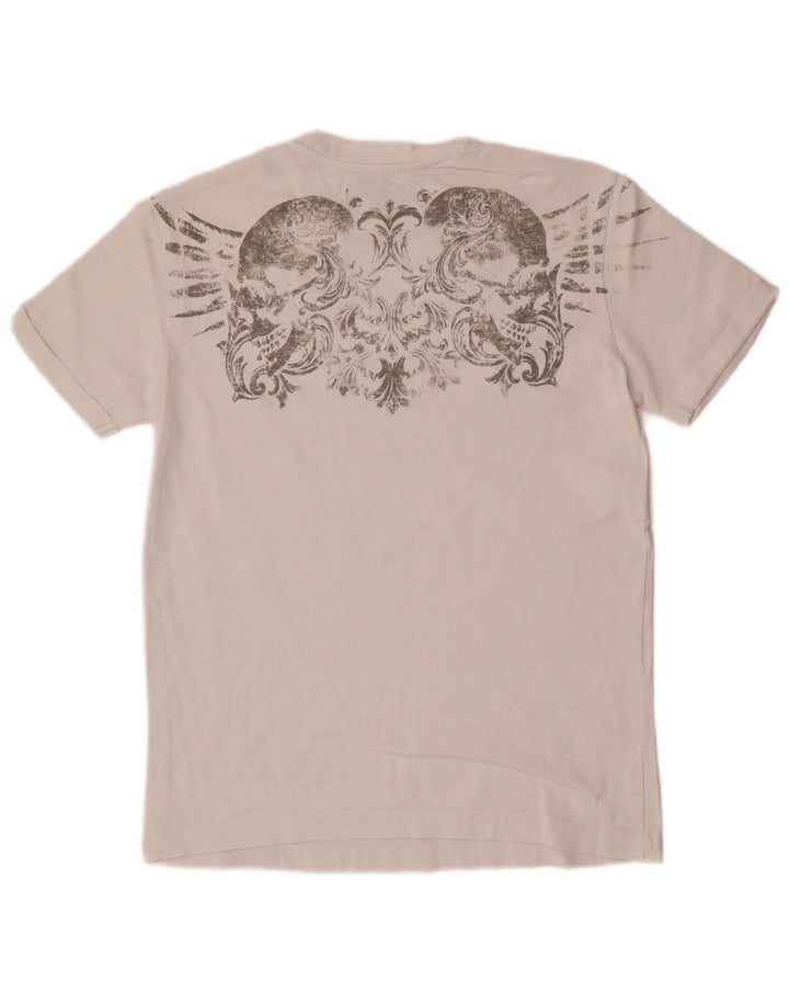 Replay Herre Grafisk T-Shirt Top Lille Hvid
