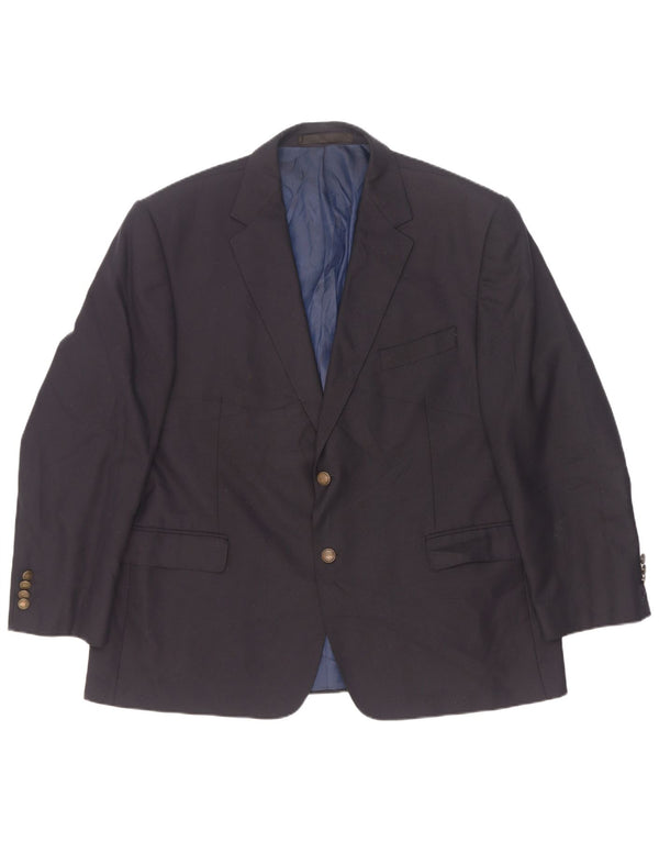 Marks & Spencer Herre 2-knaps blazerjakke UK 46 XL Marineblå polyester