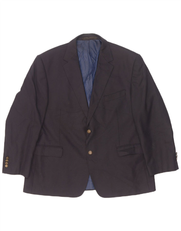 Marks & Spencer Herre 2-knaps blazerjakke UK 46 XL Marineblå polyester