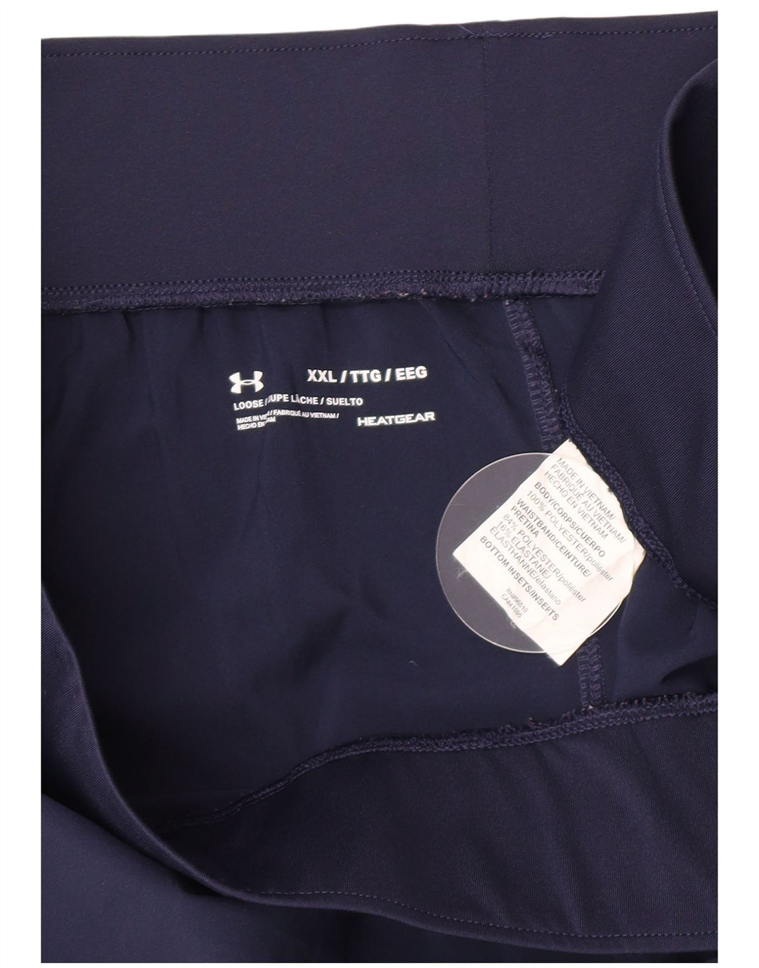 Under Armour Dame Sports Shorts UK 20 2XL Navy Blue Polyester