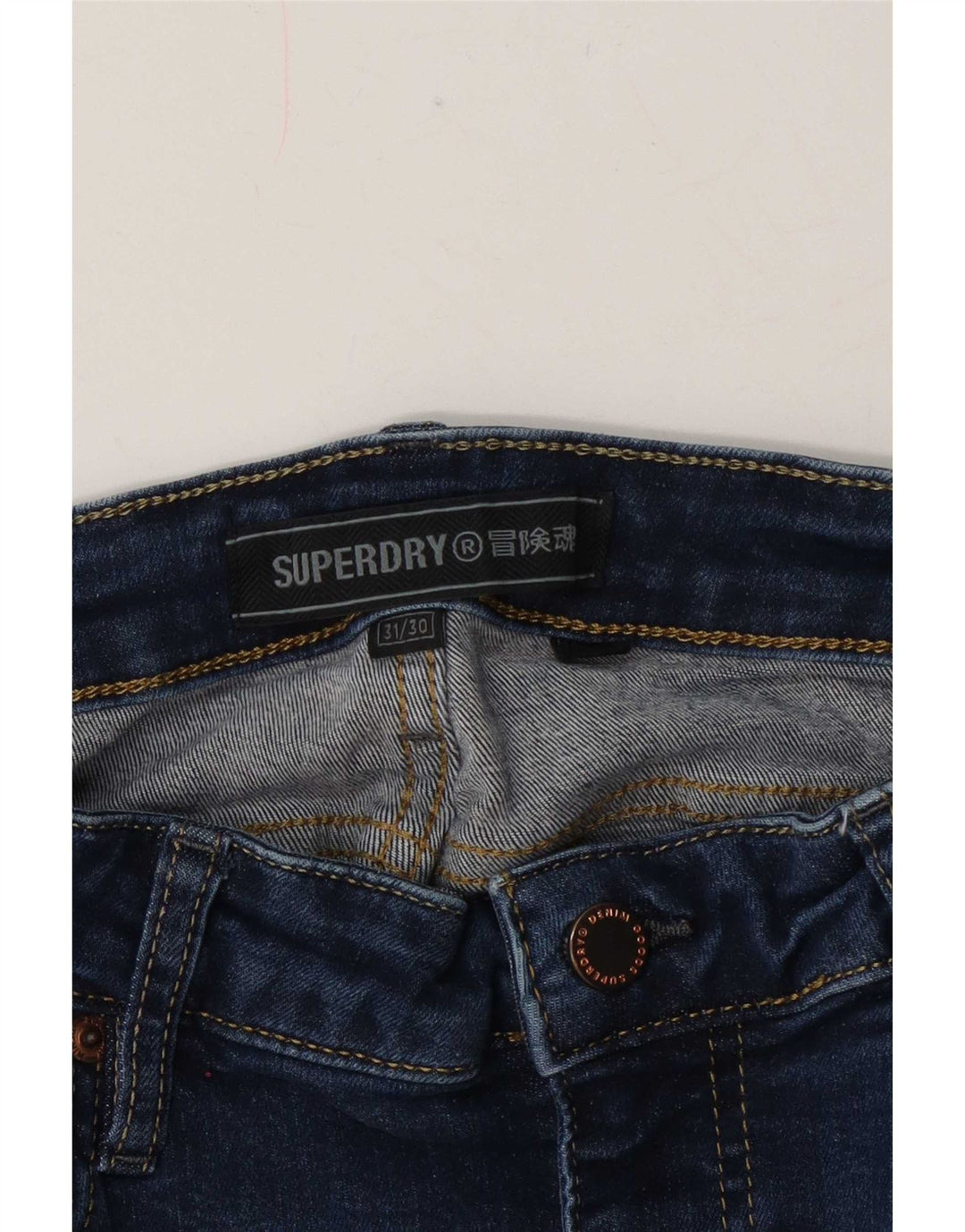 Superdry Skinny Jeans til kvinder W31 L30 Marineblå