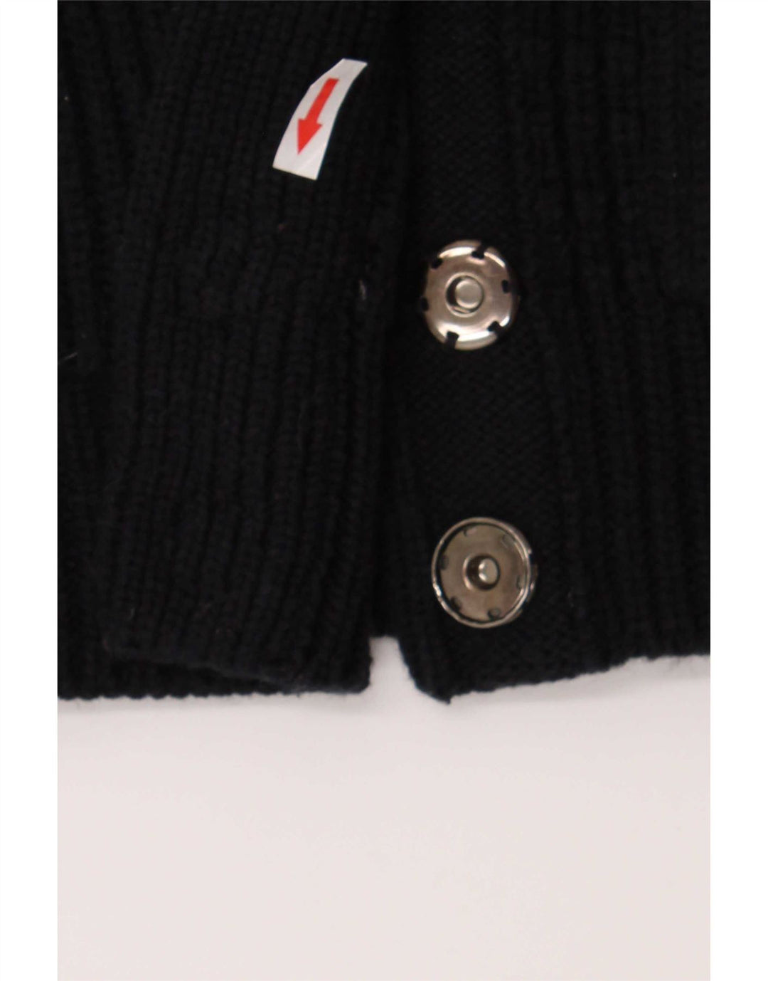 Ellesse Dame Cardigan Sweater UK 12 Medium Navy Blue Akryl
