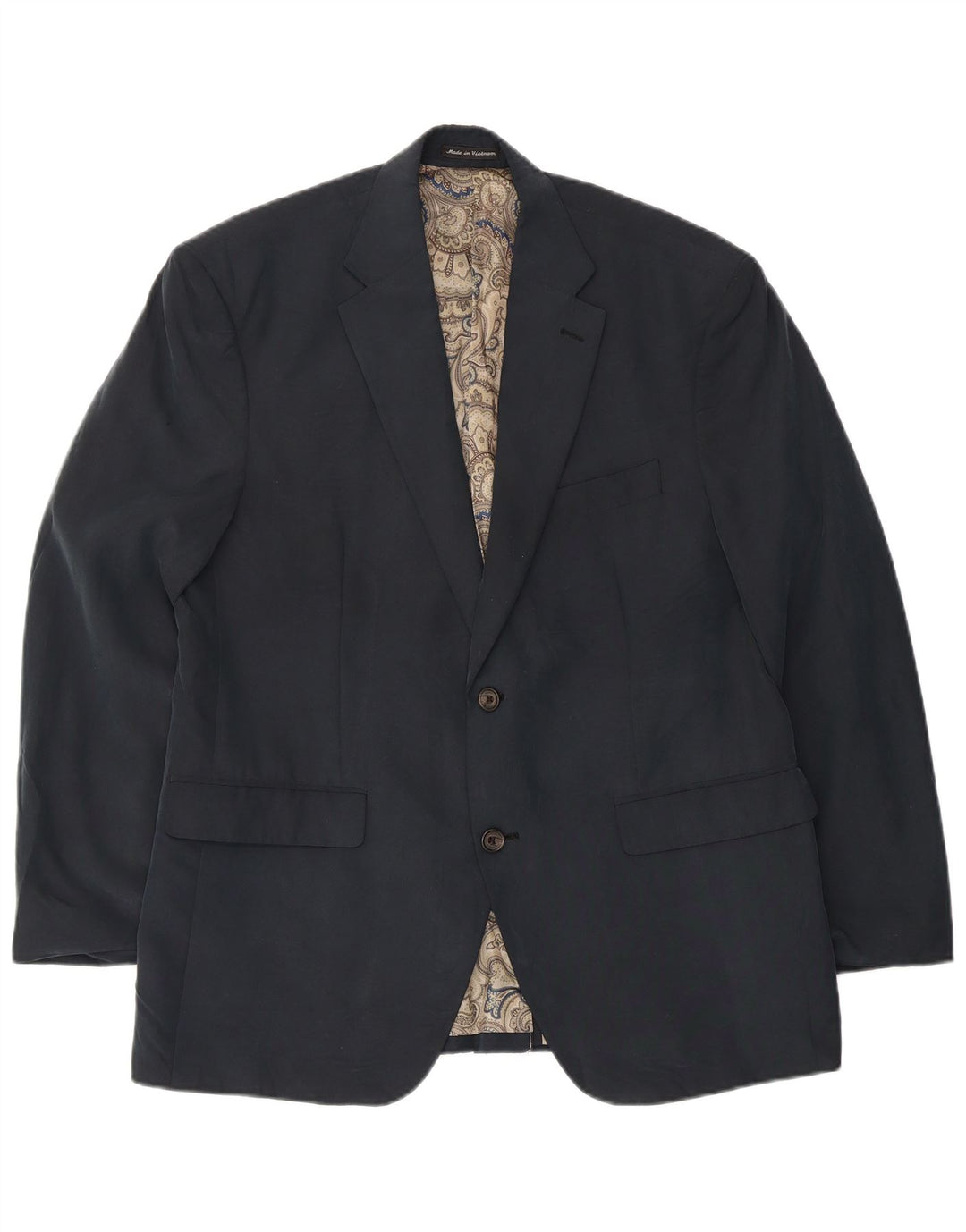 Ralph Lauren Herre 2-knaps blazerjakke UK 40 Medium Navy Blue Modal