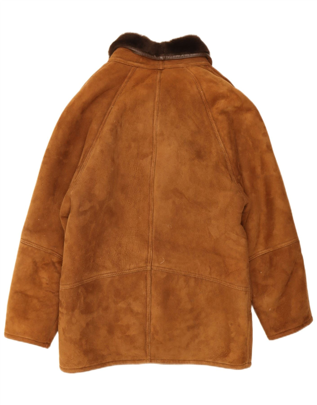Vintage Herre Shearling Jacket IT 48 Medium Brun