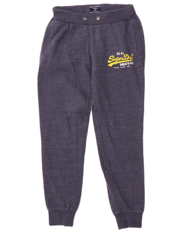 Superdry træningsdragt til kvinder Joggers UK 10 Small Navy Blue Flecked