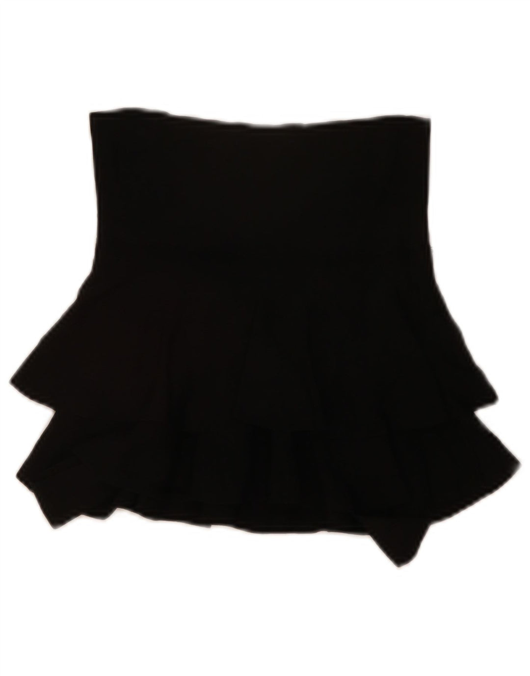 ZARA Mini Tiered nederdel til kvinder Small W28 Sort viskose