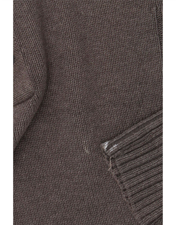 Marks & Spencer Herre Blue Harbor Button Neck sweater lille grå