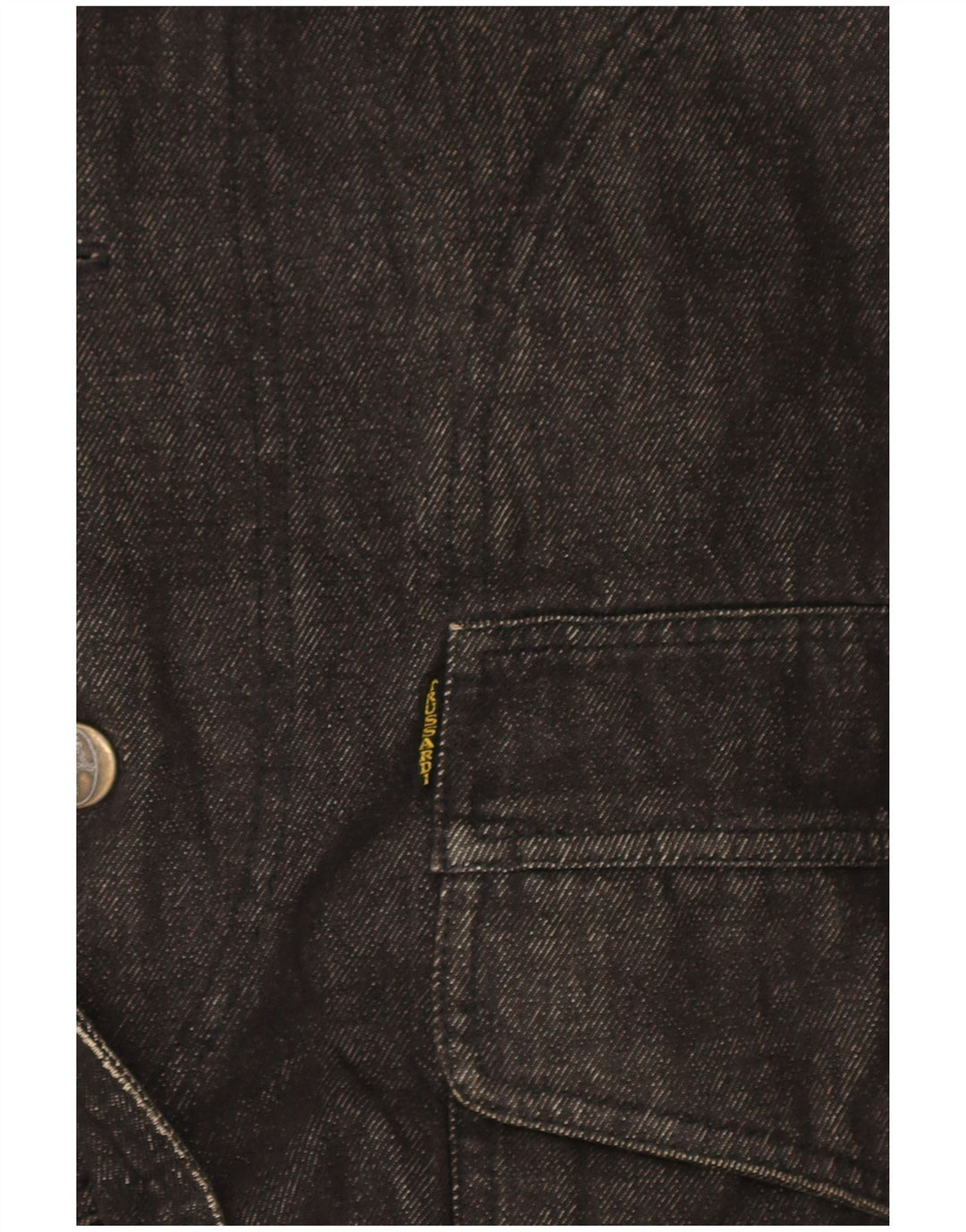 Trussardi Herre Denim Coat UK 40 Large Navy Blue Cotton