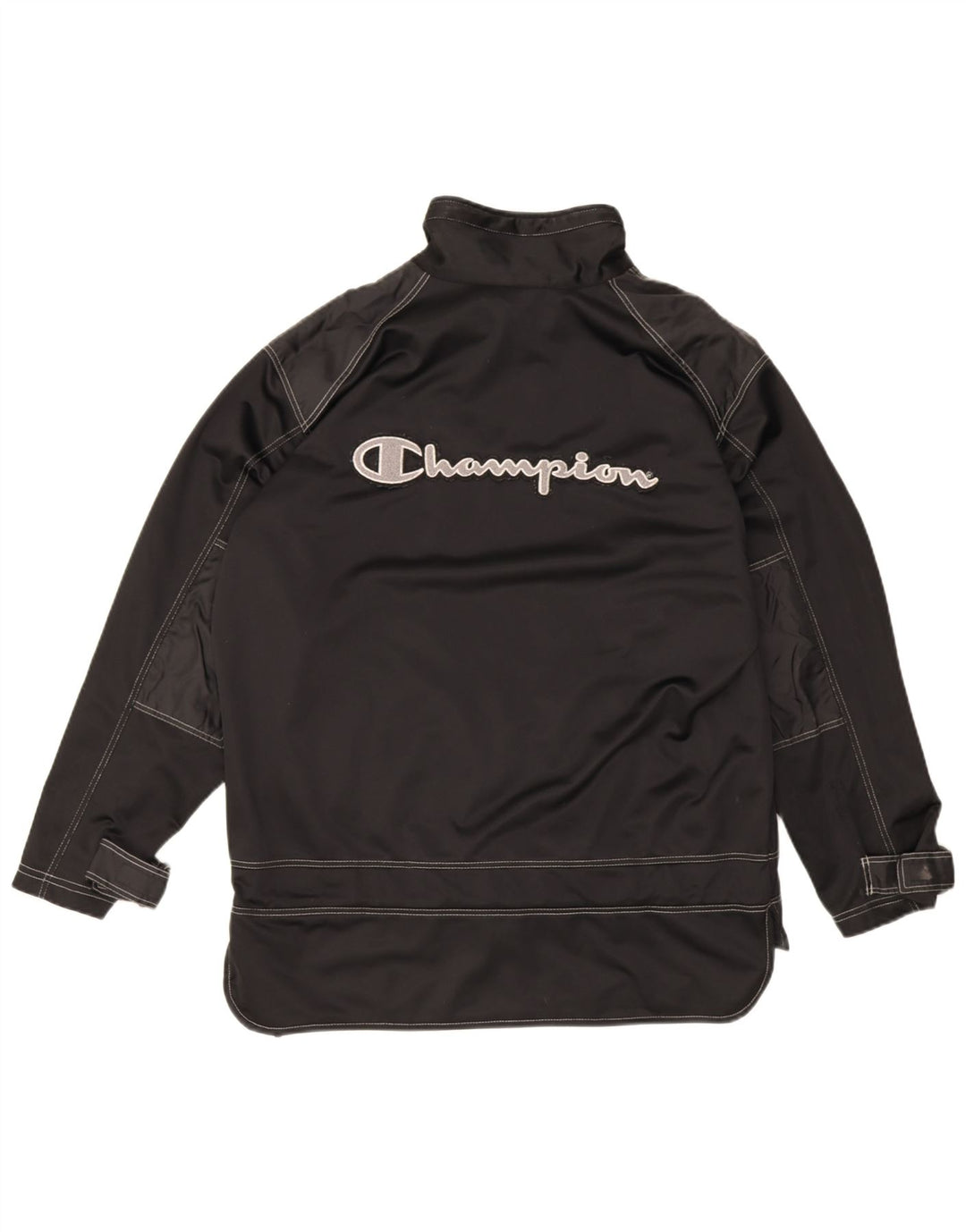 Champion Herre grafisk træningsdragt Topjakke Medium Sort Polyester