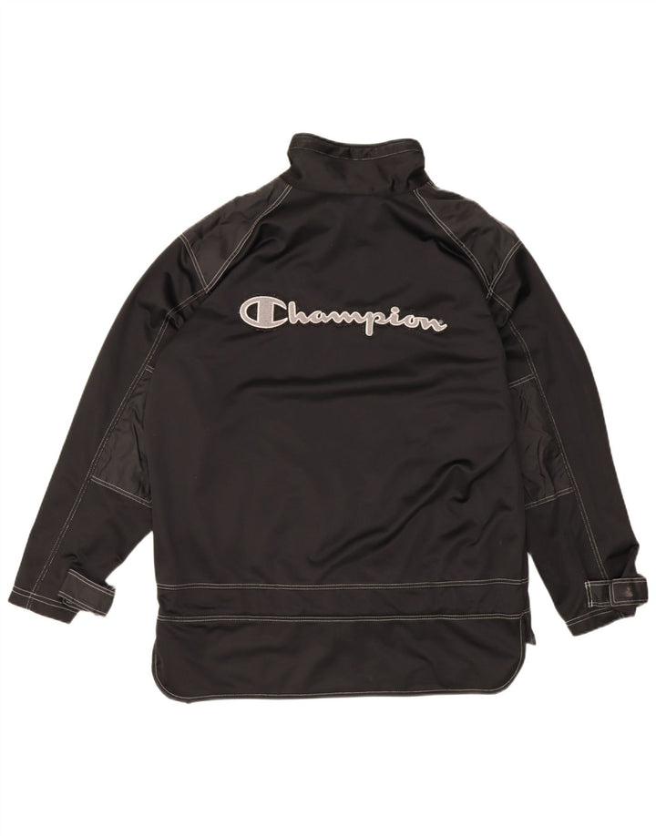 Champion Herre grafisk træningsdragt Topjakke Medium Sort Polyester