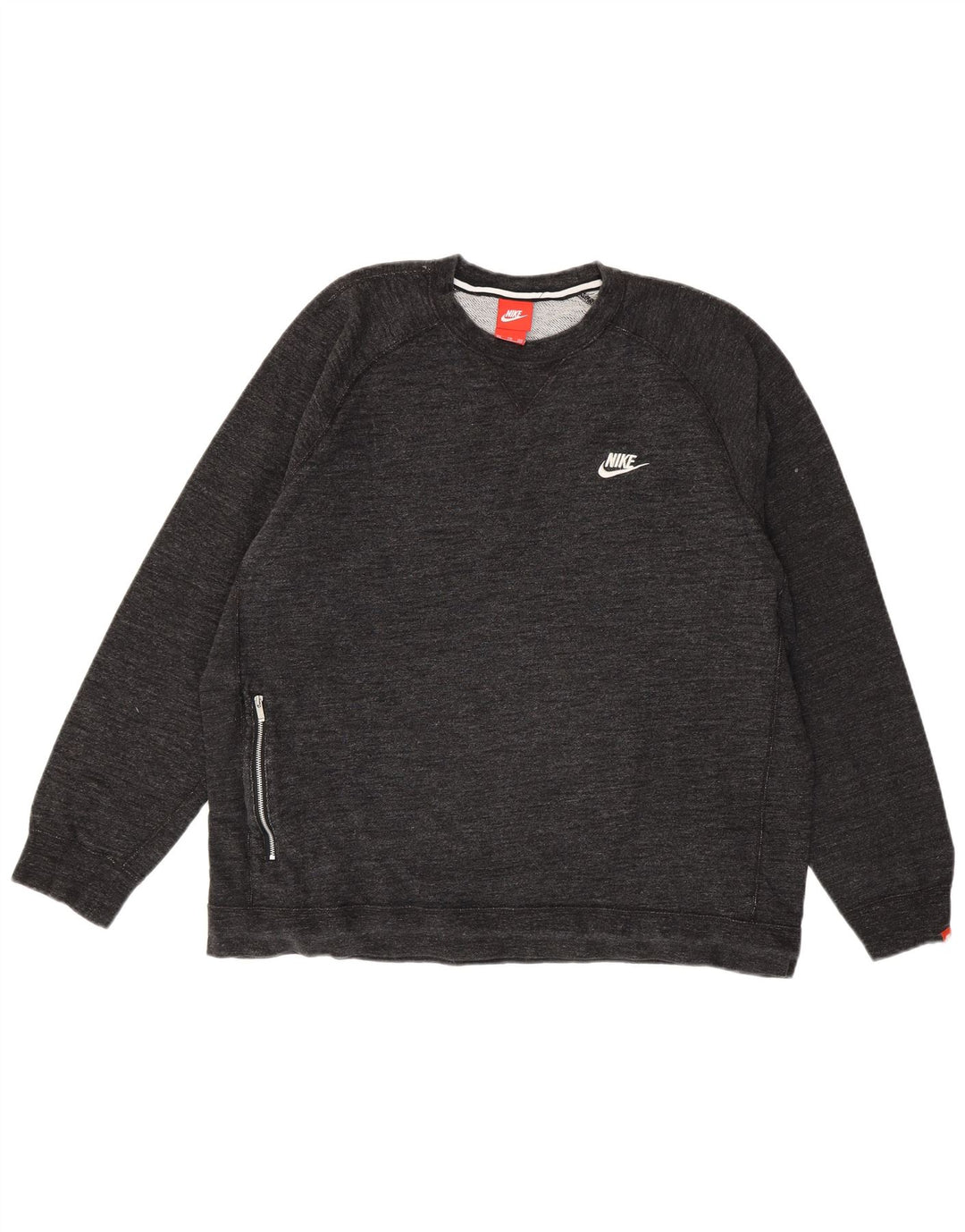 Nike Sweatshirt Jumper til mænd 2XL Grå Flecked Bomuld