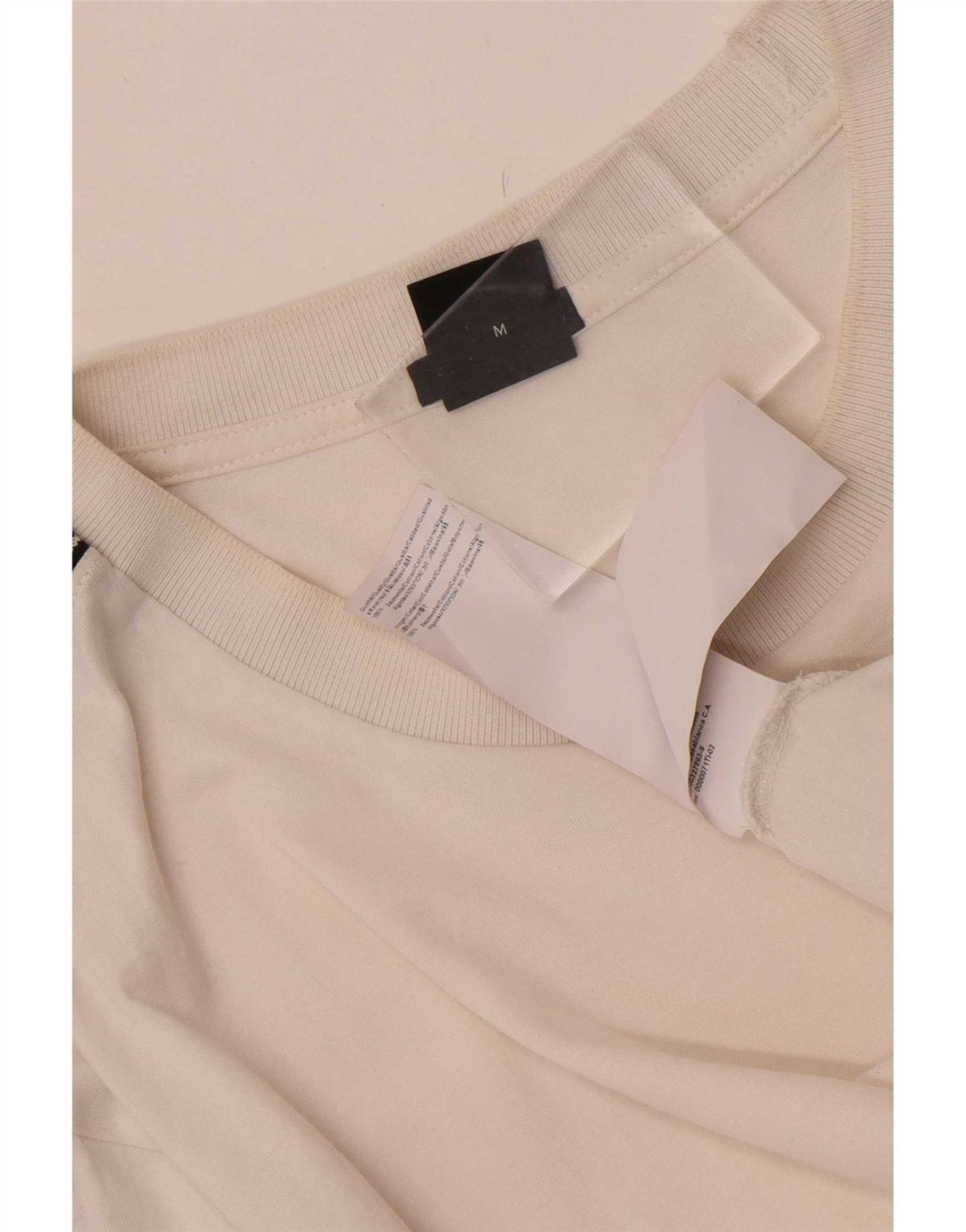 Hugo Boss Herre grafisk T-shirt Top Medium White Colourblock Bomuld