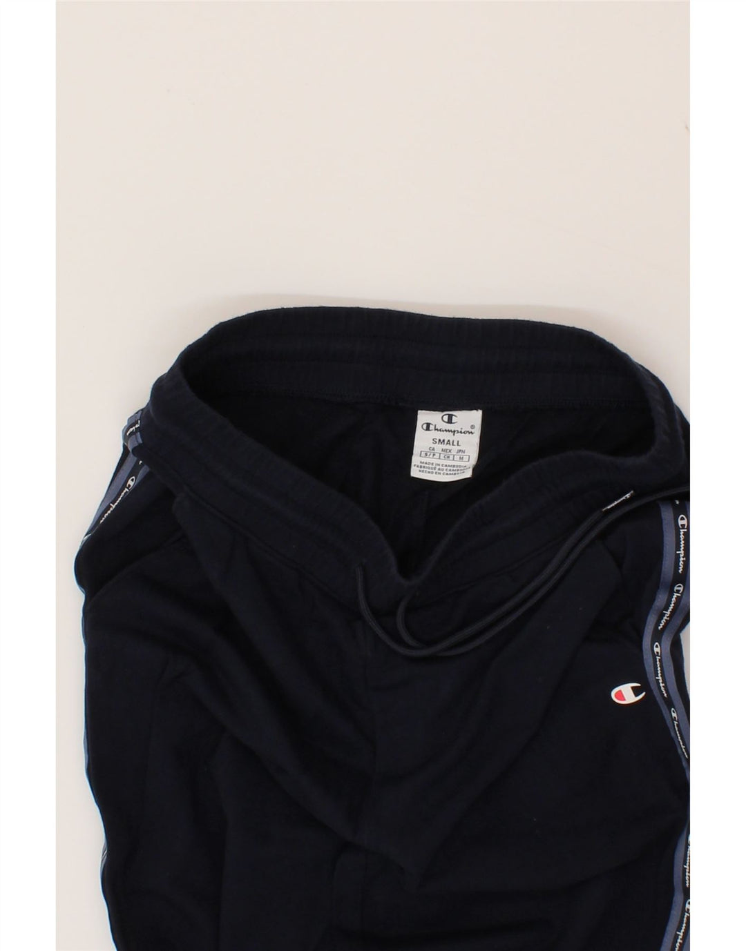 CHAMPION Mens Tracksuit Trousers Joggers Small  Navy Blue Cotton Vintage Champion and Second-Hand Champion from Messina Hembry 