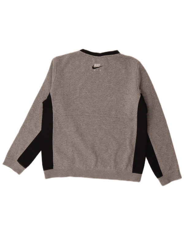Nike Boys Standard Fit Sweatshirt Jumper 13-14 år XL Grå Colourblock
