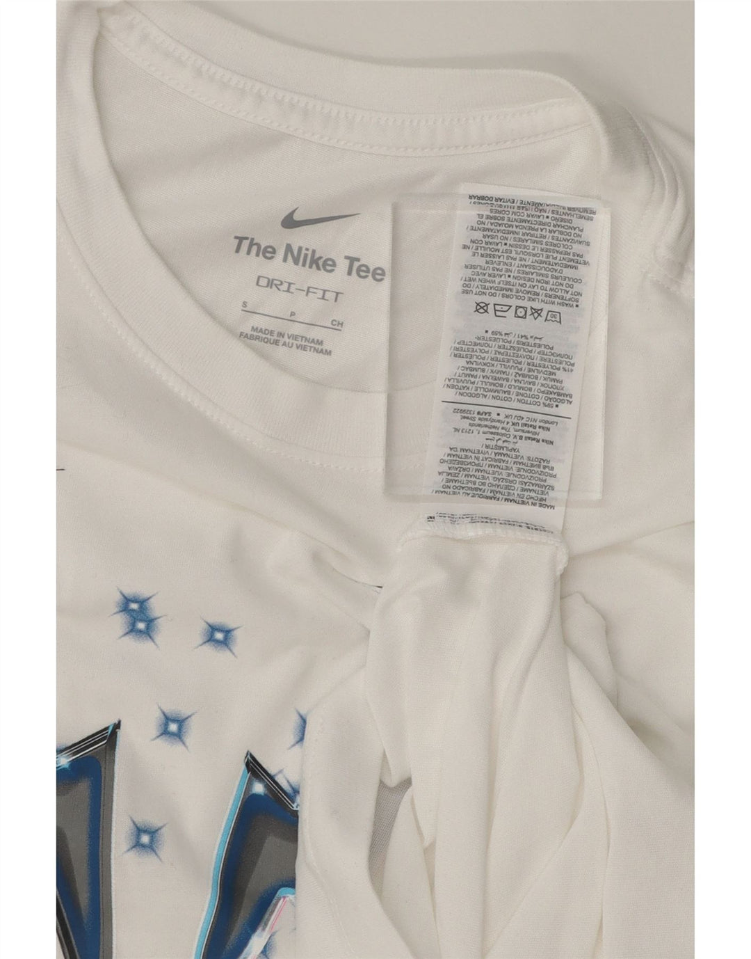 NIKE Mens Dri Fit T-Shirt Top Small White Cotton Vintage Nike and Second-Hand Nike from Messina Hembry 