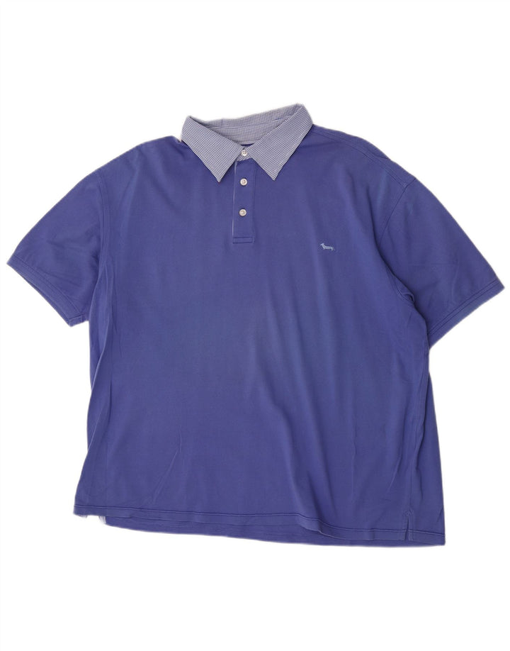 Harmont & Blaine Polo Shirt til mænd 4XL Blå Klassisk