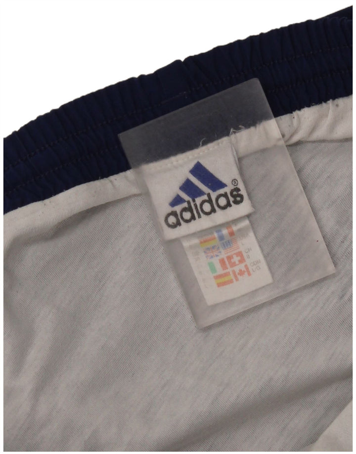 Adidas Herre Sportshorts Large Navy Blue Colourblock Polyester